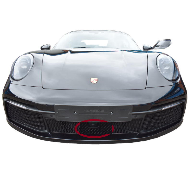 Zunsport Outer Grill Set – Porsche 991.2 Carrera (2016-2019), Black Mesh