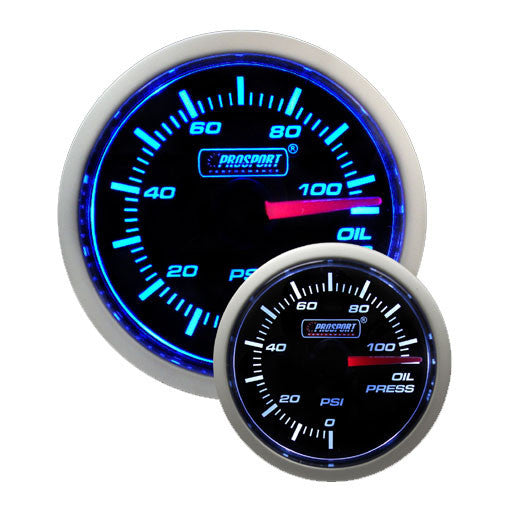 Prosport Performance Series Oil Pressure Gauge - 52mm
