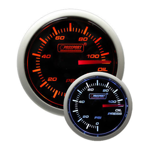 Prosport Performance Series Oil Pressure Gauge - 52mm