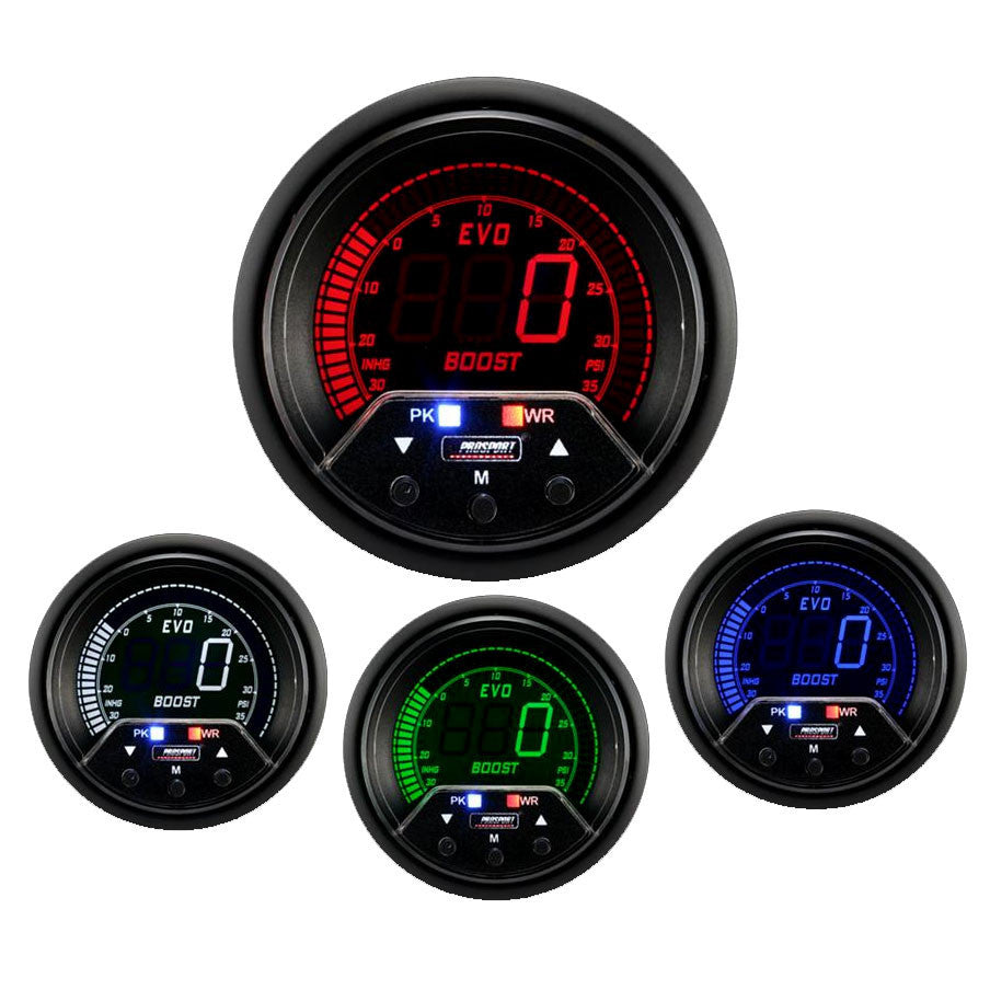 Prosport Digital Red and Blue EVO series electrical Oil Tempature gauge  Celcius-Metric – Prosport Gauges