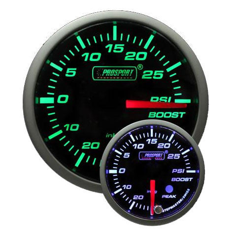 Prosport Premium Peak/Warning Boost Gauge - 52mm