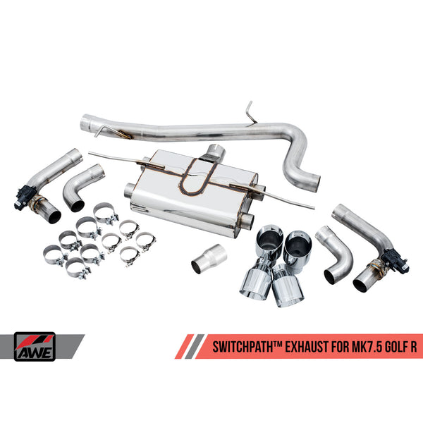 AWE Switchpath Cat-Back Exhaust 2018+ Golf R