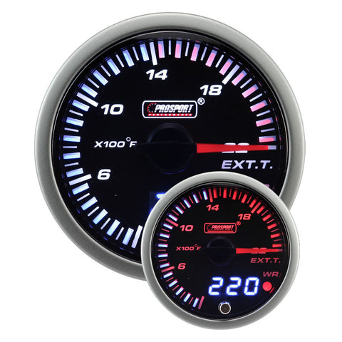Prosport JDM Exhaust Gas Temp Gauge 60mm