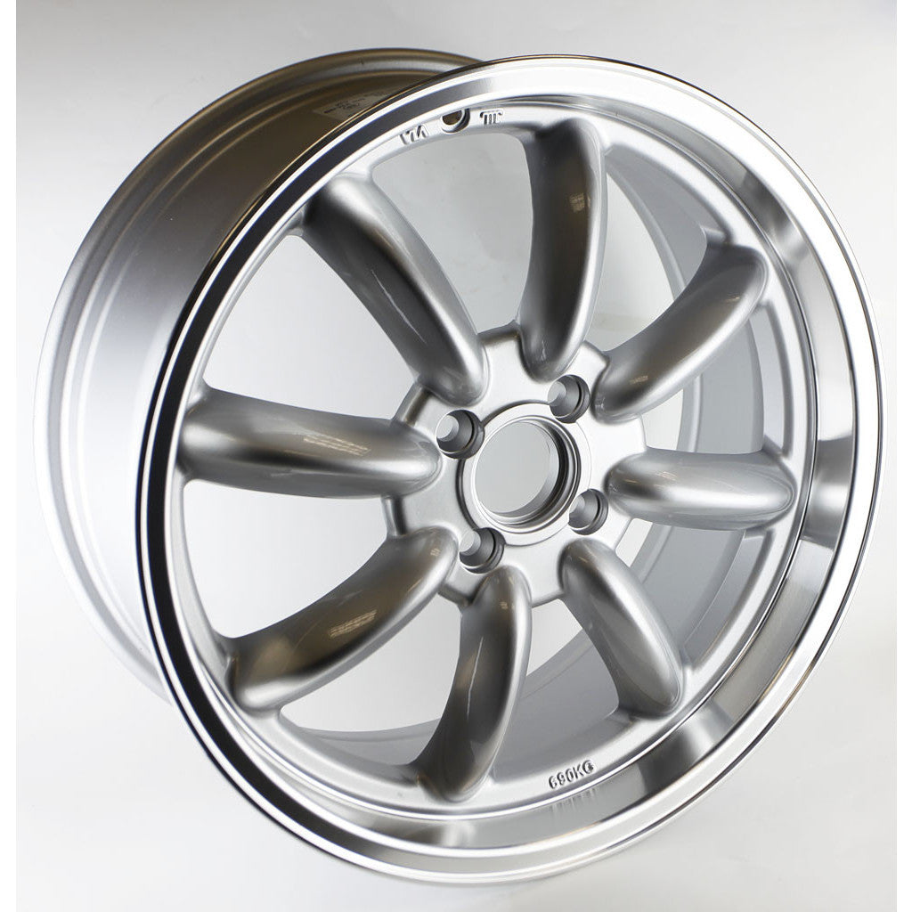 Rota RB 17 x 7.5 Silver w/Polished Lip